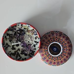 Negative energy relief  handmade candle